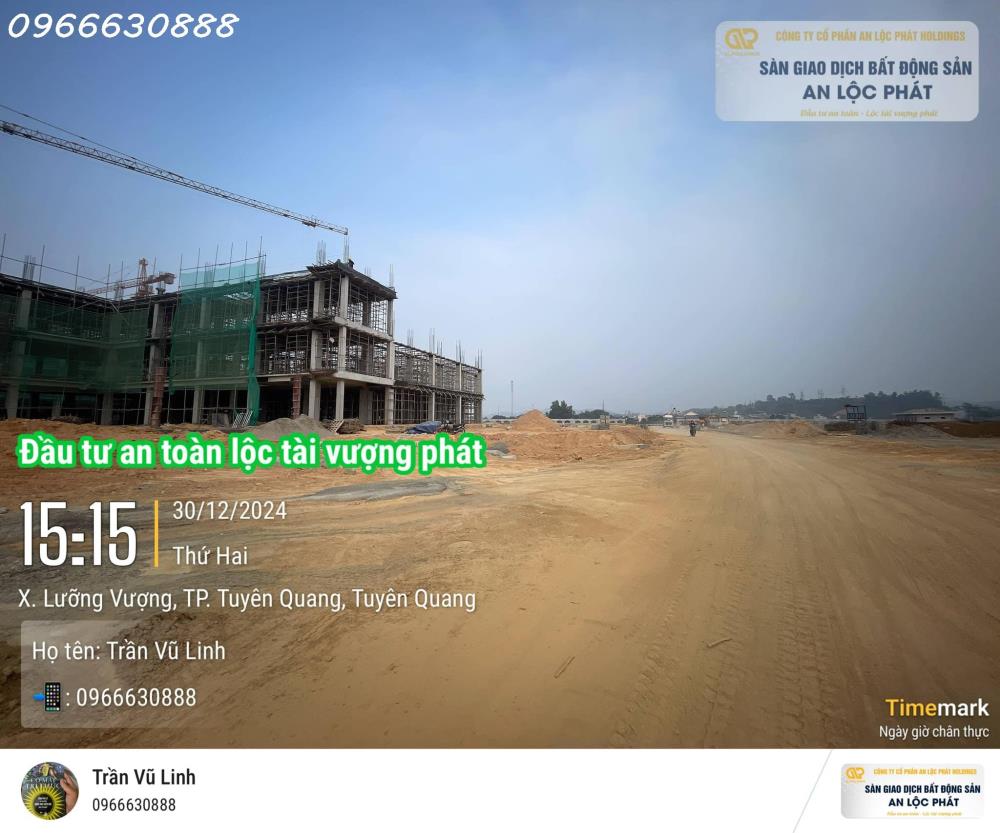 Bán đất nền 110m2, sổ đỏ, gần BV 20ha Tuyên Quang2356660