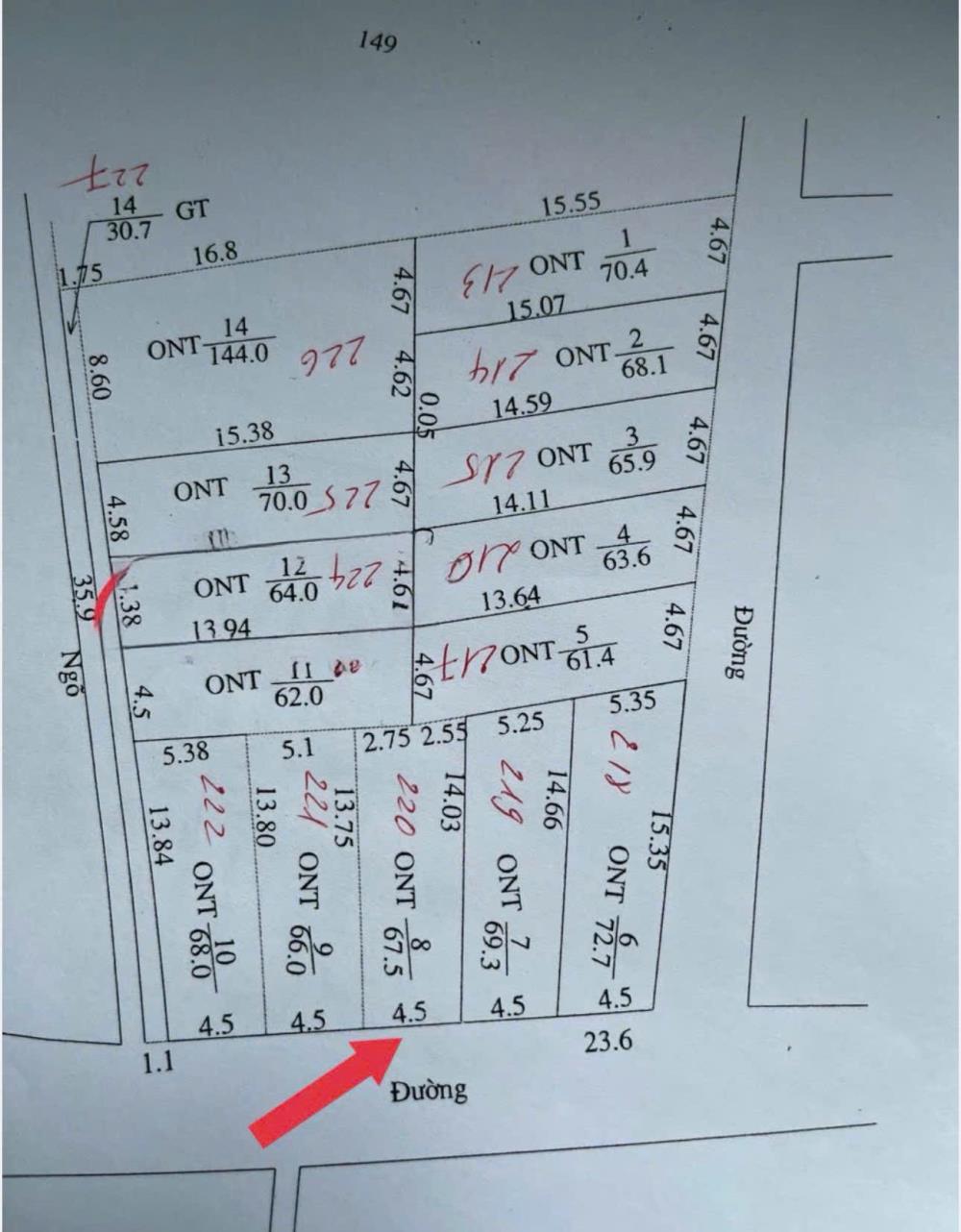 Trục chính Lê Xá, Dương Quang, diện tích 67m giá nhỉnh 1ty32534923