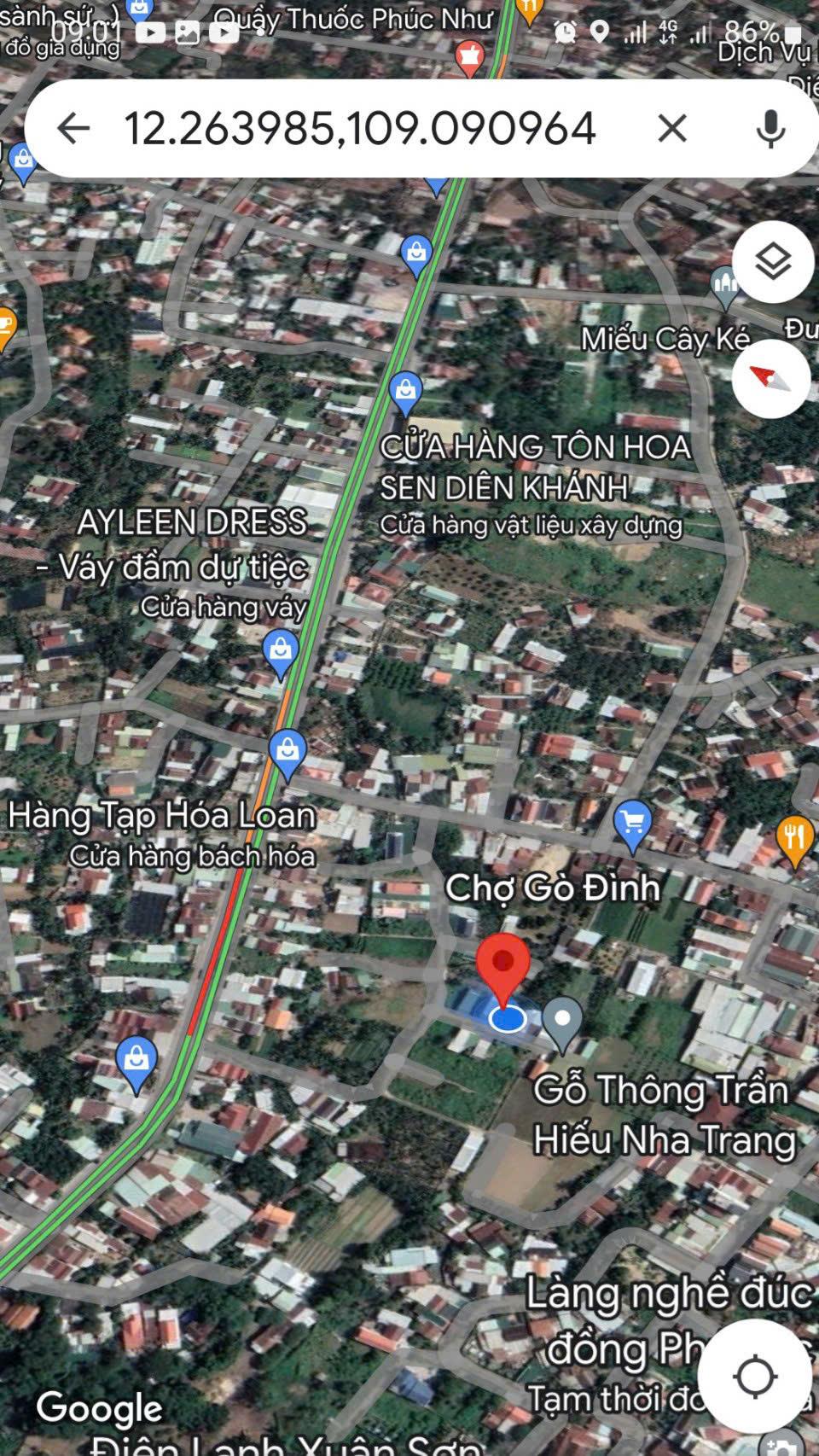 Chính chủ cần bán 91,6m2 Đất Full Thổ Cư Tại Đường Trần Quang Khải, thị trấn Diên Khánh. Sổ Hồng2545947