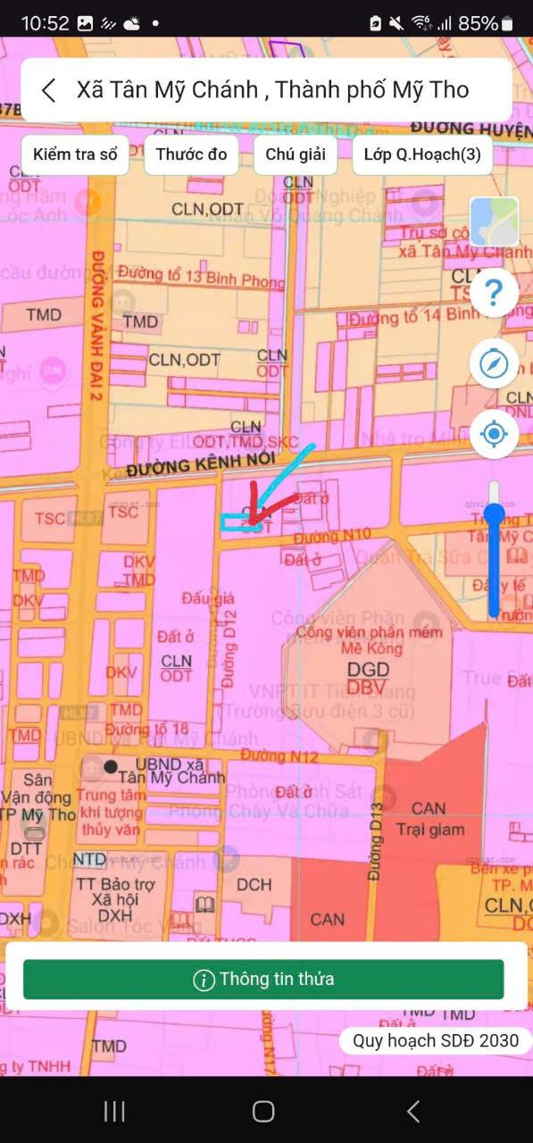 Kẹt tiền bán gấp đất thành phố Mỹ Tho full thổ cư 100m2 (5x21)m.2512100