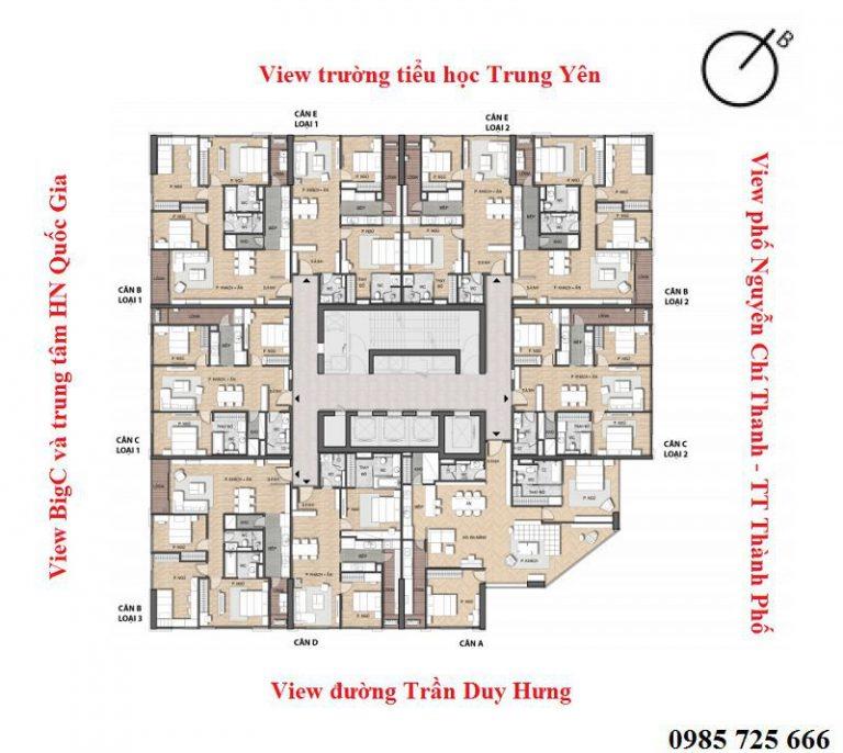 CĂN GÓC DIỆN TÍCH 86M2 CHUNG CƯ 216 TRẦN DUY HƯNG - THE SUMMIT2445597