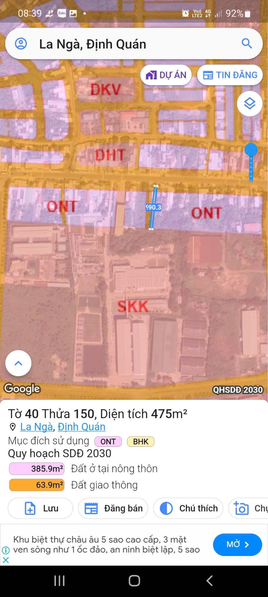 CHÍNH CHỦ Cần Bán Lô Đất Tại Ấp Phú Quý 2, Xã La Ngà, Huyện Định Quán, Đồng Nai.2486675