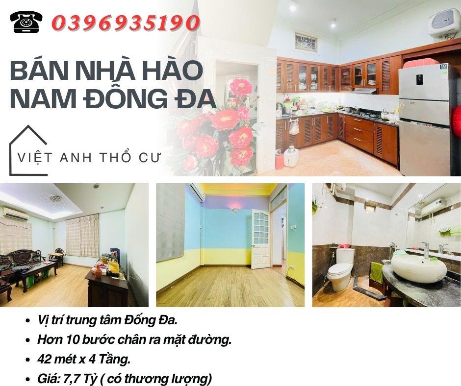 Bán nhà Hào Nam Đống Đa_Gần Mặt Đường_Bạt Ngàn Tiện Ích_42mx4T_ Giá: 7.7 tỷ_Lh: 0396935190.2365917