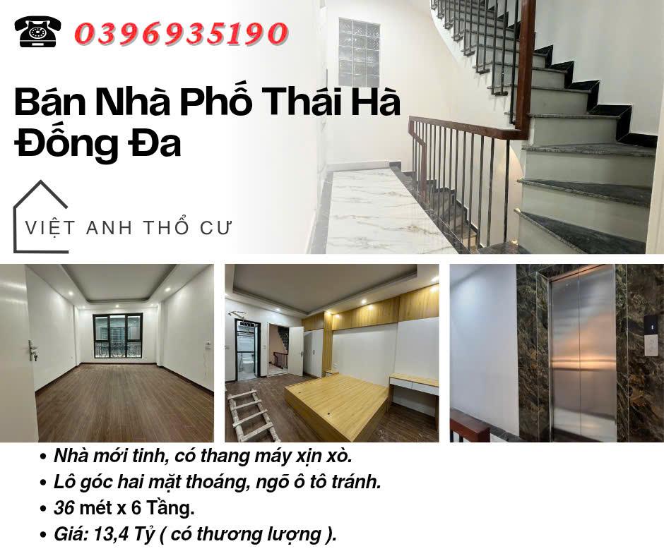 Bán nhà Phố Thái Hà_Phố VIP_Ngõ To_Nhà Đẹp Thang Máy_36mx6T_Giá: 13.4 Tỷ_Lh: 0396935190.2467238
