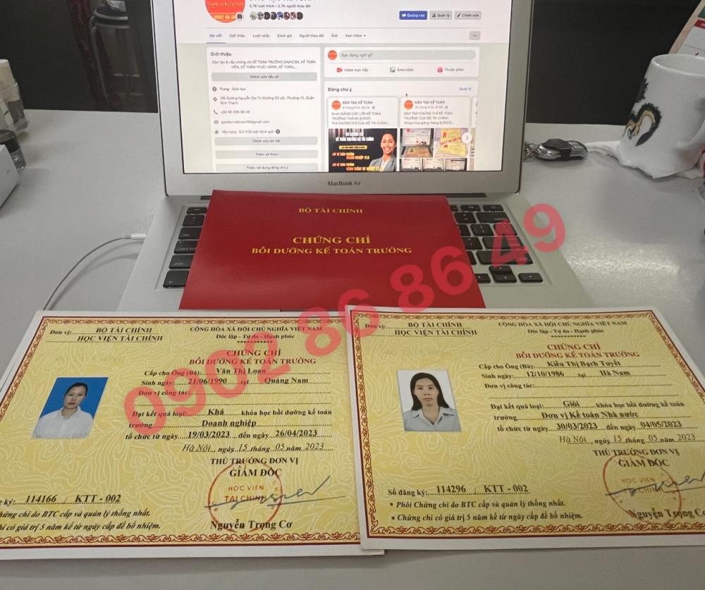 Học chứng chỉ KẾ TOÁN TRƯỞNG của Bộ tài chính để bổ nhiệm2385725