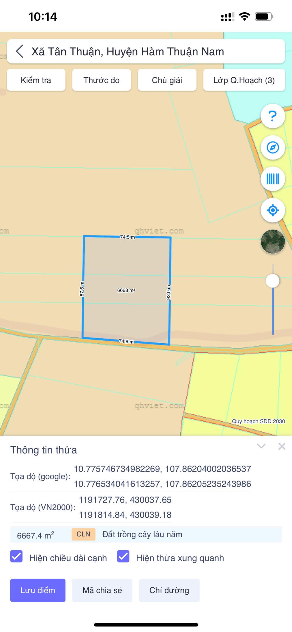 Chỉ 270 triệu/ sào đất Tân Thuận - Hàm Thuận Nam đường xe hơi gần Nguyễn MInh Châu2576116