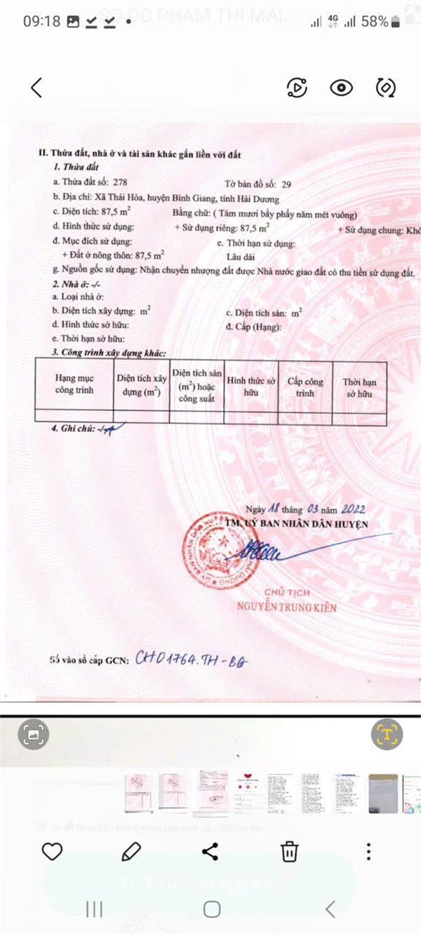 Đất đẹp giá tốt CẦN BÁN NHANH  lô đất đẹp tiềm năng tại huyện Bình Giang, tỉnh Hải Dương2412772