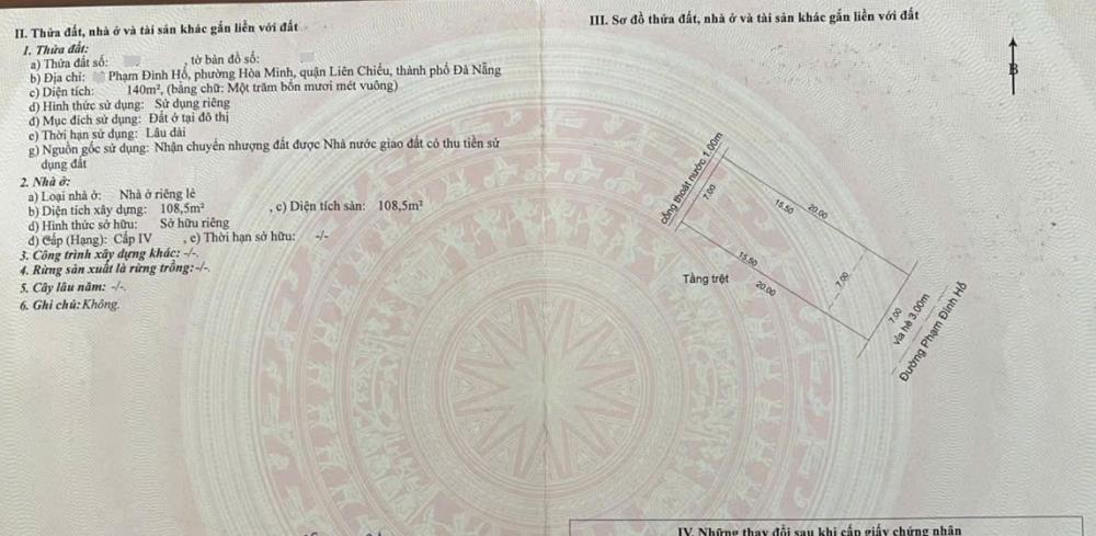 🔴💥Bán nhà C4 đường 10,5m PHẠM ĐÌNH HỔ thông biển2619715