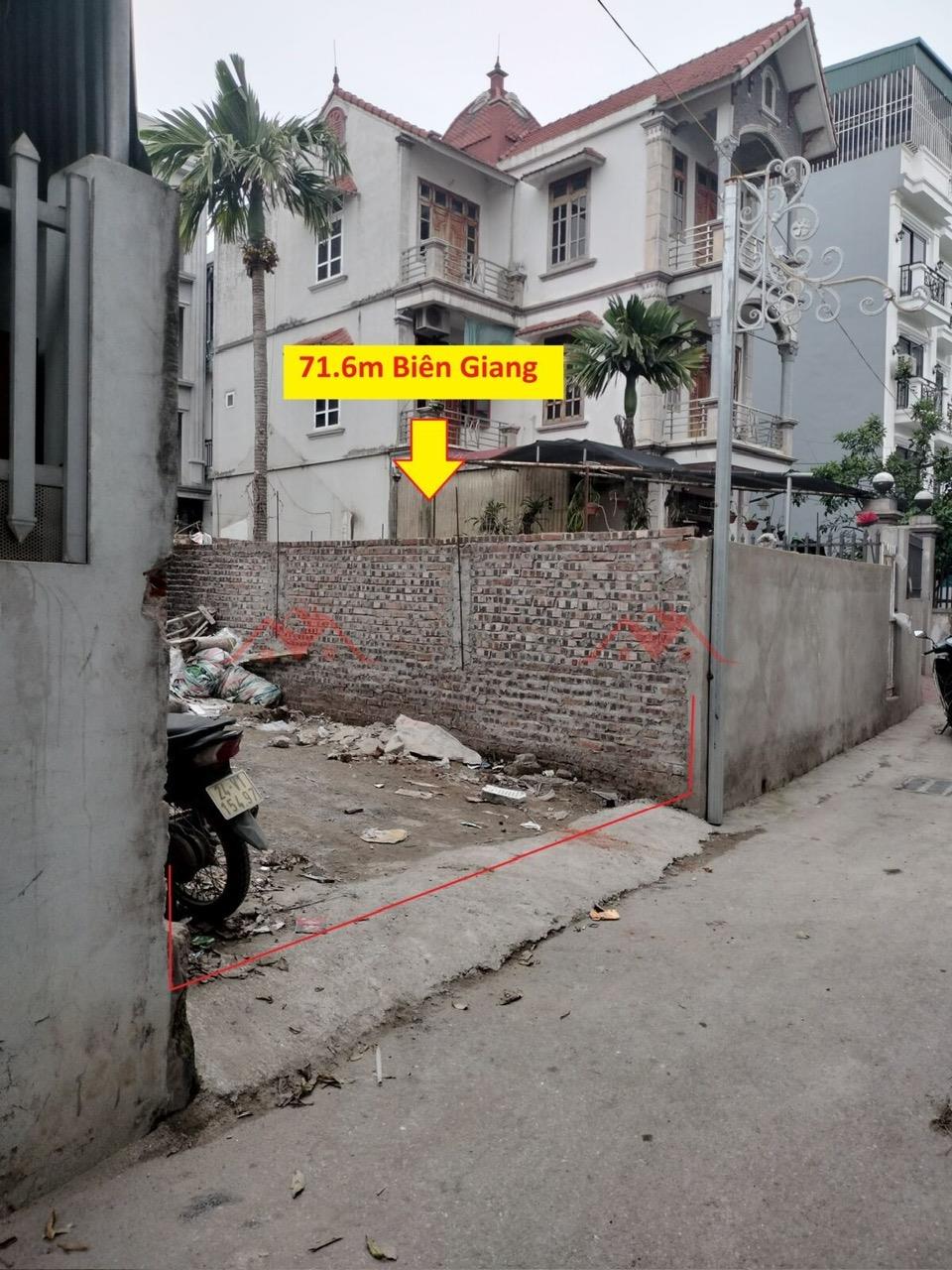 CHÍNH CHỦ BÁN LÔ ĐẤT 71,6M TẠI BIÊN GIANG-HÀ ĐÔNG-HÀ NỘI2613055