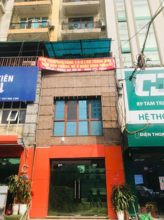 ''CHÍNH CHỦ CHO THUÊ NHÀ LÀM VĂN PHÒNG CTY, CỬA HÀNG,... LĨNH VỰC KINH DOANH TẠI 89D ĐƯỜNG TAM TRINH - HOÀNG MAI - HÀ NỘI2536108