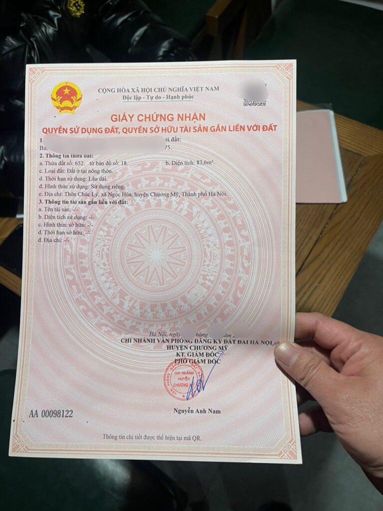 CHÍNH CHỦ BÁN LÔ ĐẤT 83,6M TẠI NGỌC HÒA-TT CHÚC SƠN-CHƯƠNG MỸ-HÀ NỘI2620603