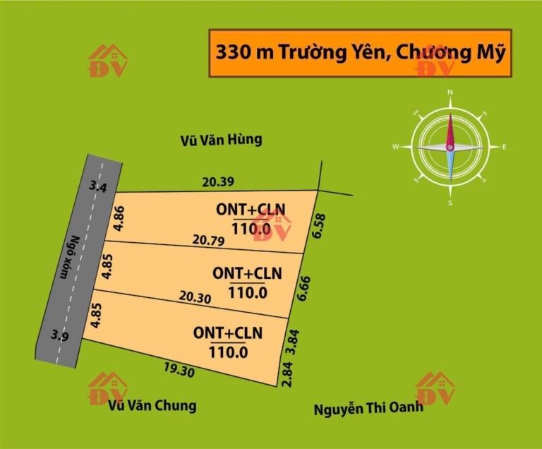 CHÍNH CHỦ BÁN LÔ ĐẤT 110M TẠI TRƯỜNG YÊN-CHƯƠNG MỸ-HÀ NỘI2626869