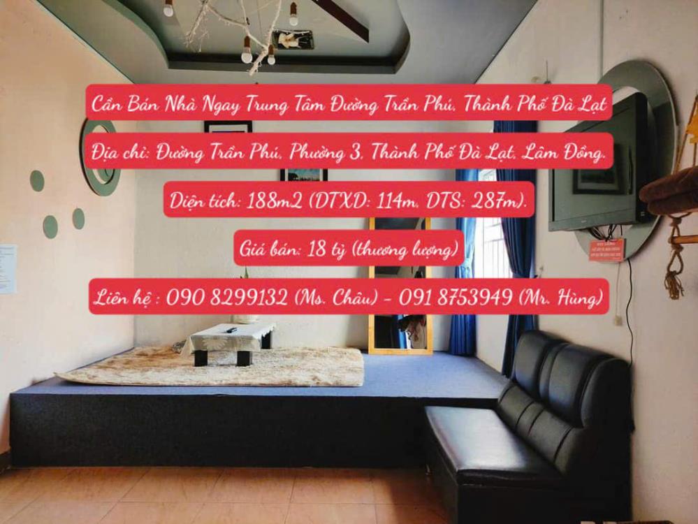Cần Bán Nhà Ngay Trung Tâm Đường Trần Phú, Thành Phố Đà Lạt2512755