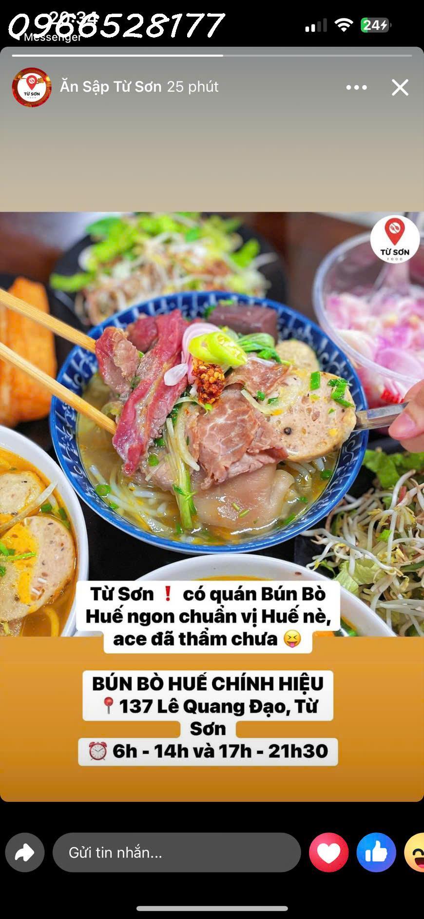 CẦN SANG NHƯỢNG QUÁN BÚN BÒ HUẾ TẠI LÊ QUANG ĐẠO, TỪ SƠN, BẮC NINH2610492