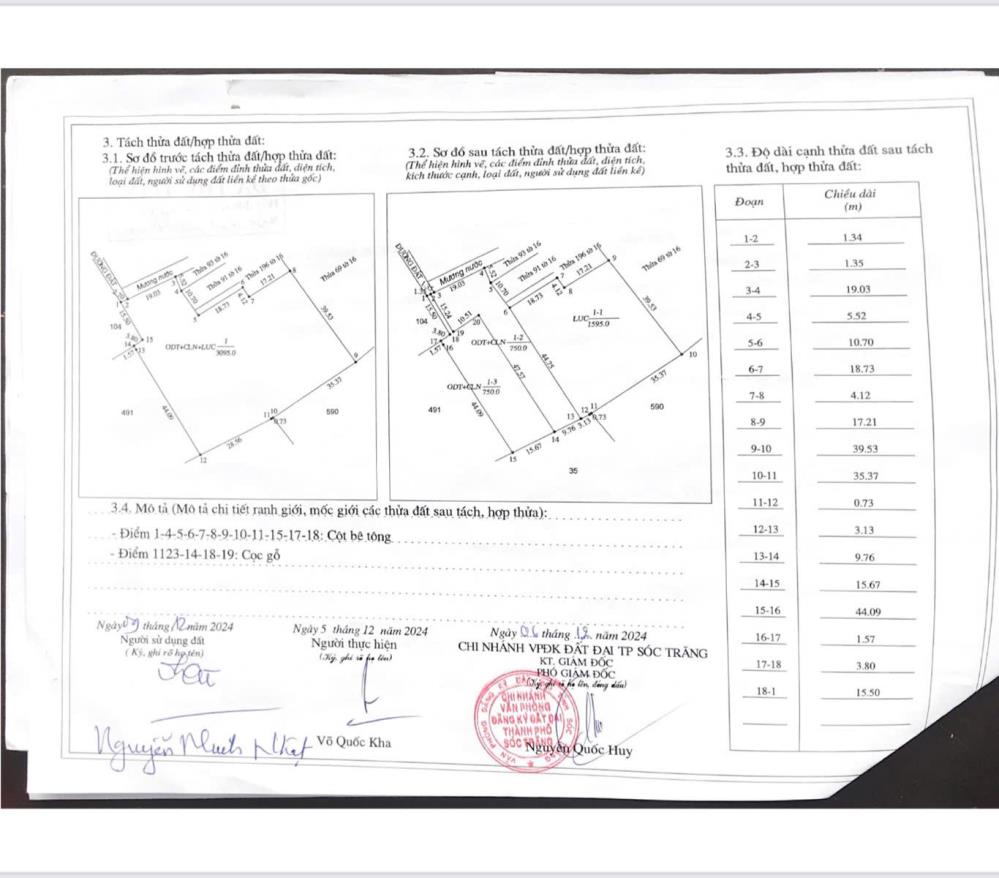 Bán 03 Lô Đất Liền Kề Tổng DT 3095m2 Mặt Tiền Kênh Nhân Lực, Gần Bệnh Viện Đa Khoa Sóc Trăng2349258