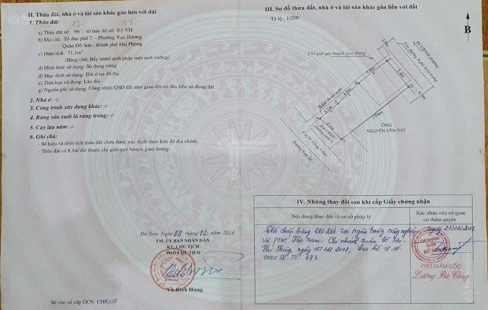 Bán nhà mặt đường Vạn Lê, Đồ Sơn2567234