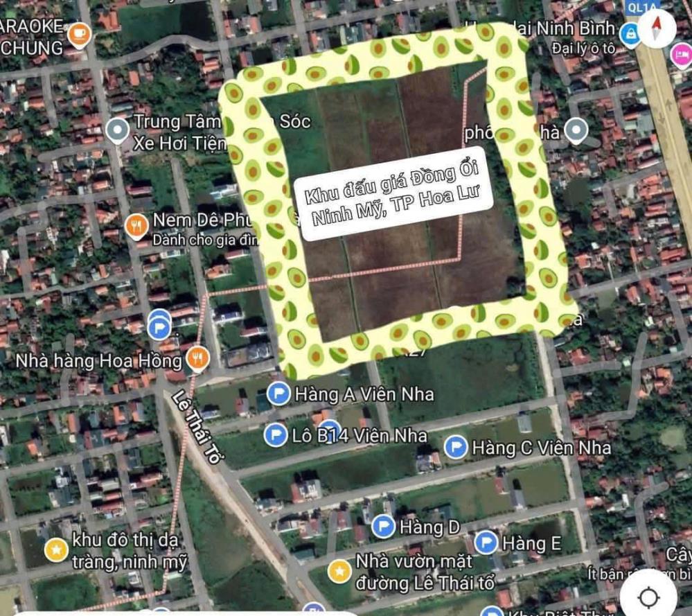 Chính chủ cần bán Nhanh Lô Đất 2 mặt tiền Tại Phường Ninh Mỹ- TP Hoa Lư - Tỉnh Ninh Bình ( Khu đấu giá đẳng cấp nhất từ tước đến nay).2554317