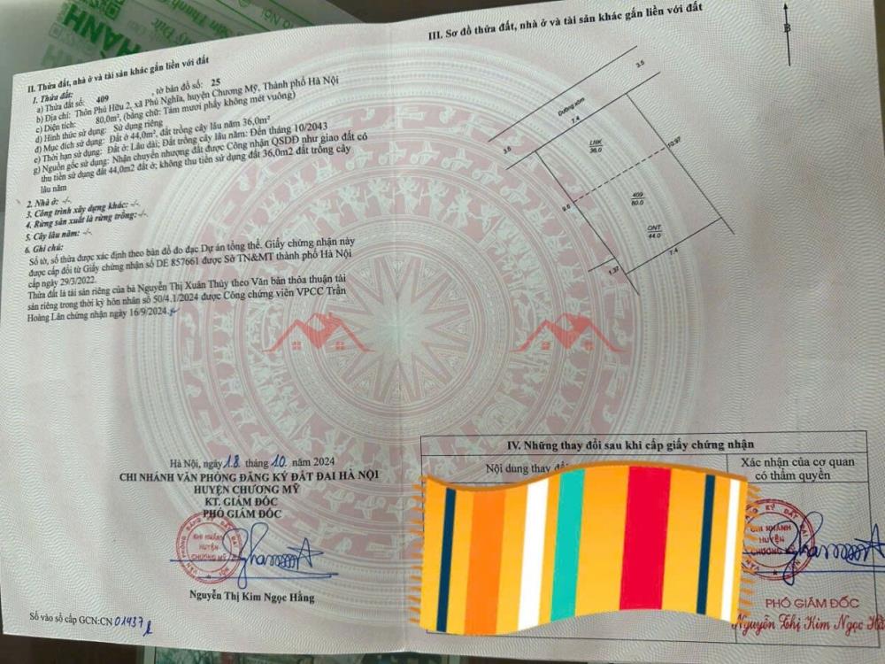 CHÍNH CHỦ BÁN LÔ ĐẤT 80M TẠI PHÚ NGHĨA-CHƯƠNG MỸ-HÀ NỘI2613089