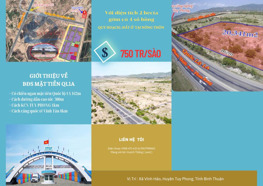 CẦN BÁN NHANH ĐẤT MẶT TIỀN QUỐC LỘ 1A GẦN ĐƯỜNG DẪN CAO TỐC2579846