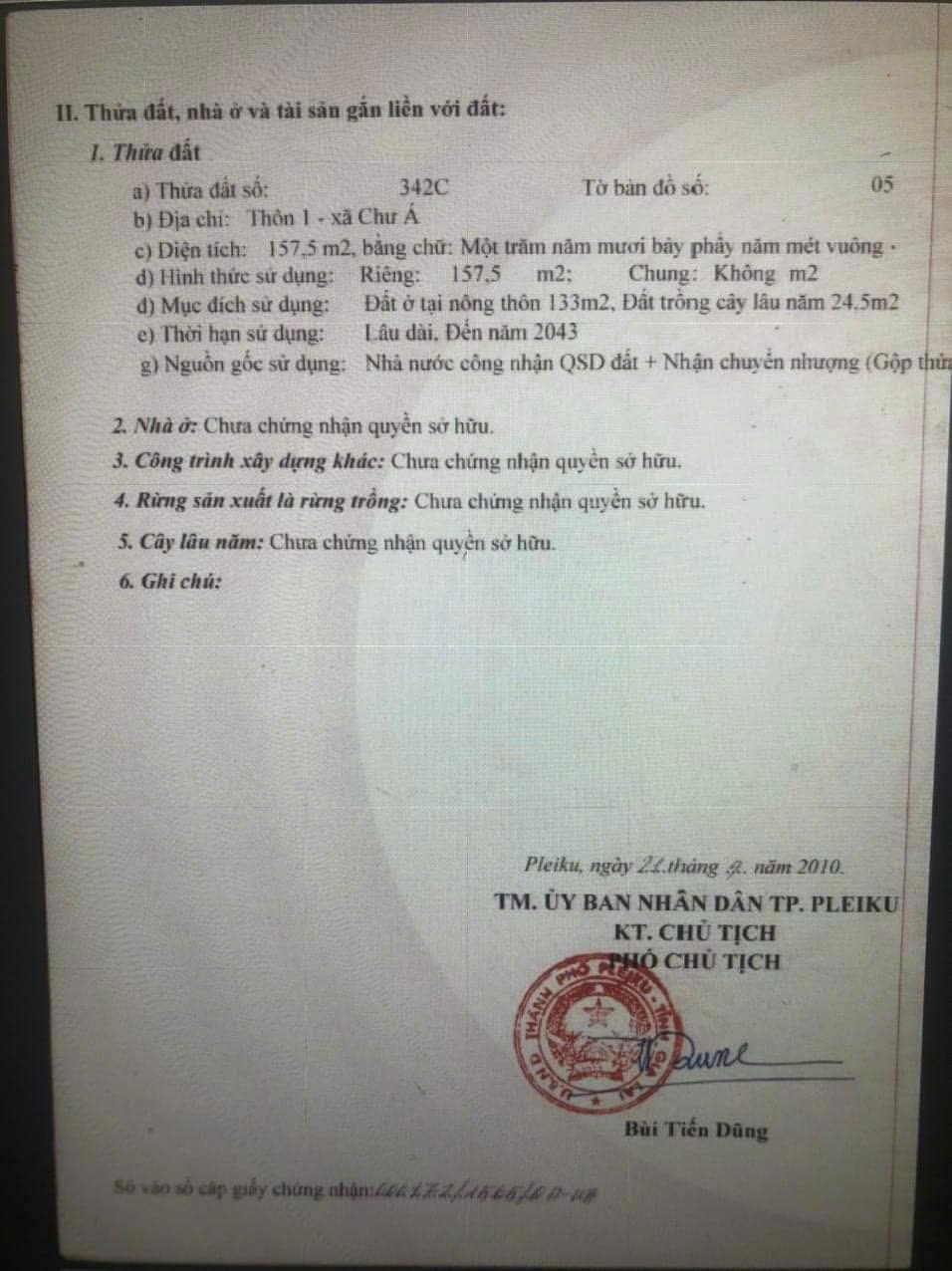 BÁN ĐẤT LÊ DUẨN 2 MẶT TIỀN THÔN 1, XÃ CHƯ Á, PLEIKU, GIA LAI2406419