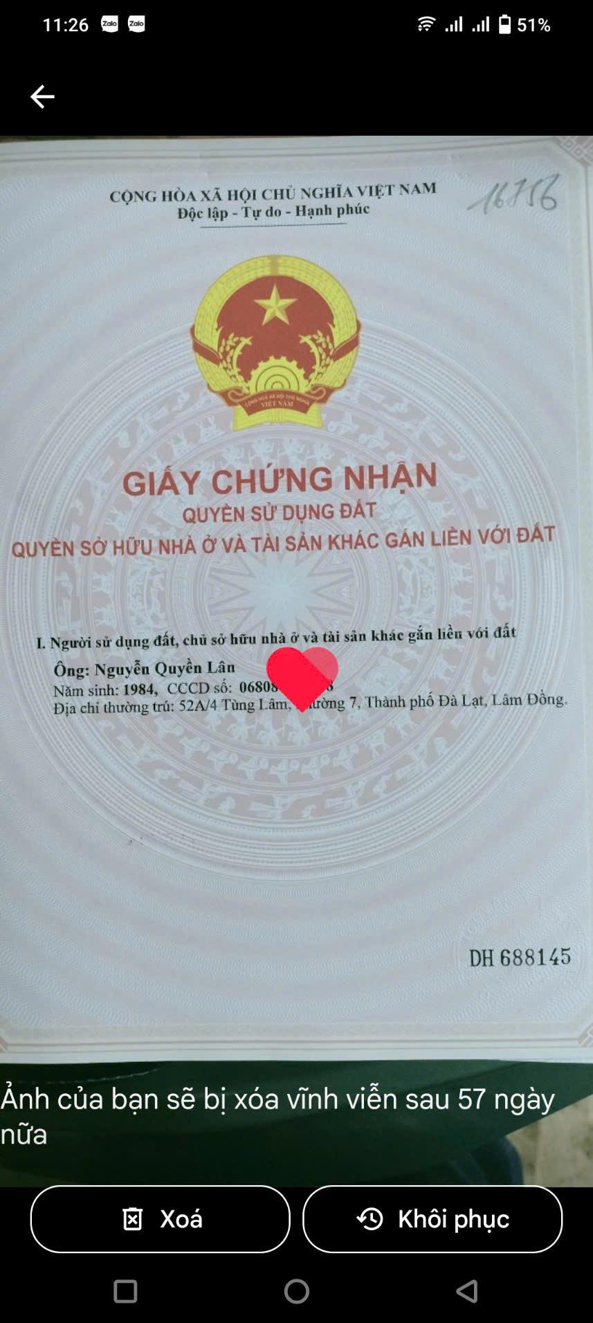 CHÍNH CHỦ CẦN BÁN Lô Đất Tại Ấp Thanh Hoà, Xã Thanh Điền, Huyện Châu Thành, Tây Ninh2520948