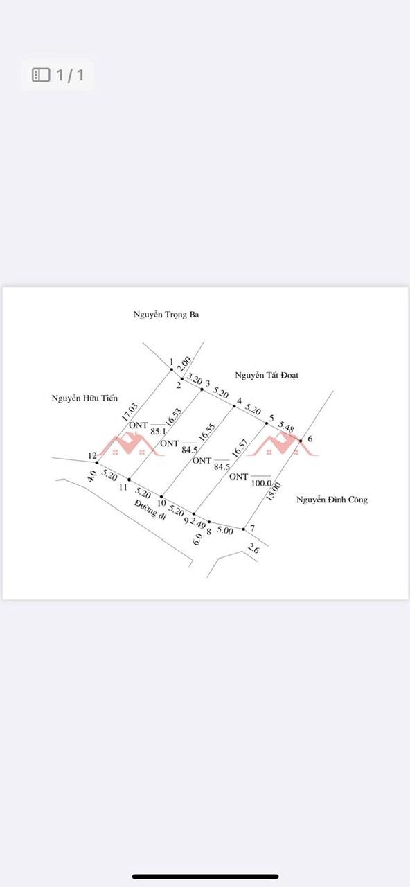 CHÍNH CHỦ BÁN LÔ ĐẤT 85,1M TẠI NAM PHƯƠNG TIẾN-CHƯƠNG MỸ-HÀ NỘI2626894