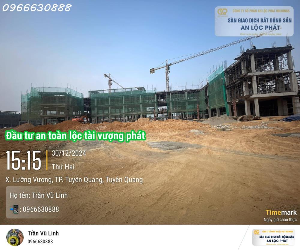 Bán đất nền 110m2, sổ đỏ, gần BV 20ha Tuyên Quang2356659