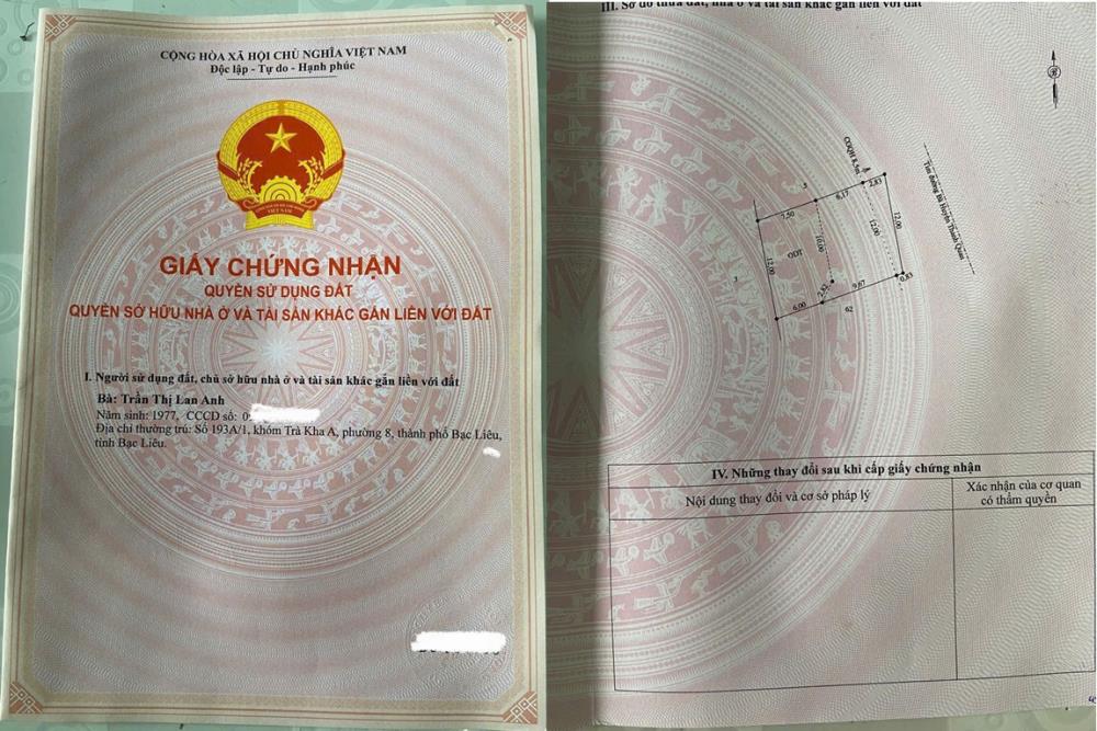 NHÀ ĐẸP - GIÁ TỐT-  CHÍNH CHỦ - Bán 3 Căn Liền Kề Khóm 2, Phường 8, TP Bạc Liêu, Tỉnh Bạc Liêu2485156