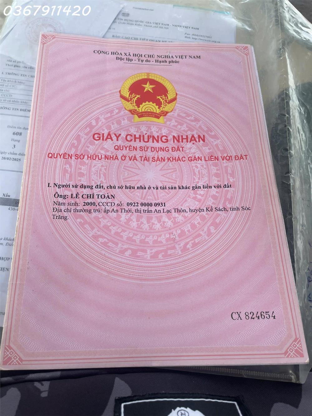 Bán lô đất 4.021m2 mặt tiền 10m Quốc Lộ 91B Thị trấn An Lạc Thôn, Kế Sách, Sóc Trăng2620074