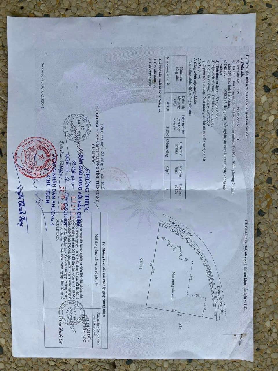 Bán Hoặc Cho Thuê Nhà Xưởng Sản Xuất Bao Bì, Thùng Carton – KCN Mỹ Tho, Tiền Giang 
📞 Liên hệ ngay: 0366 632 0922547823