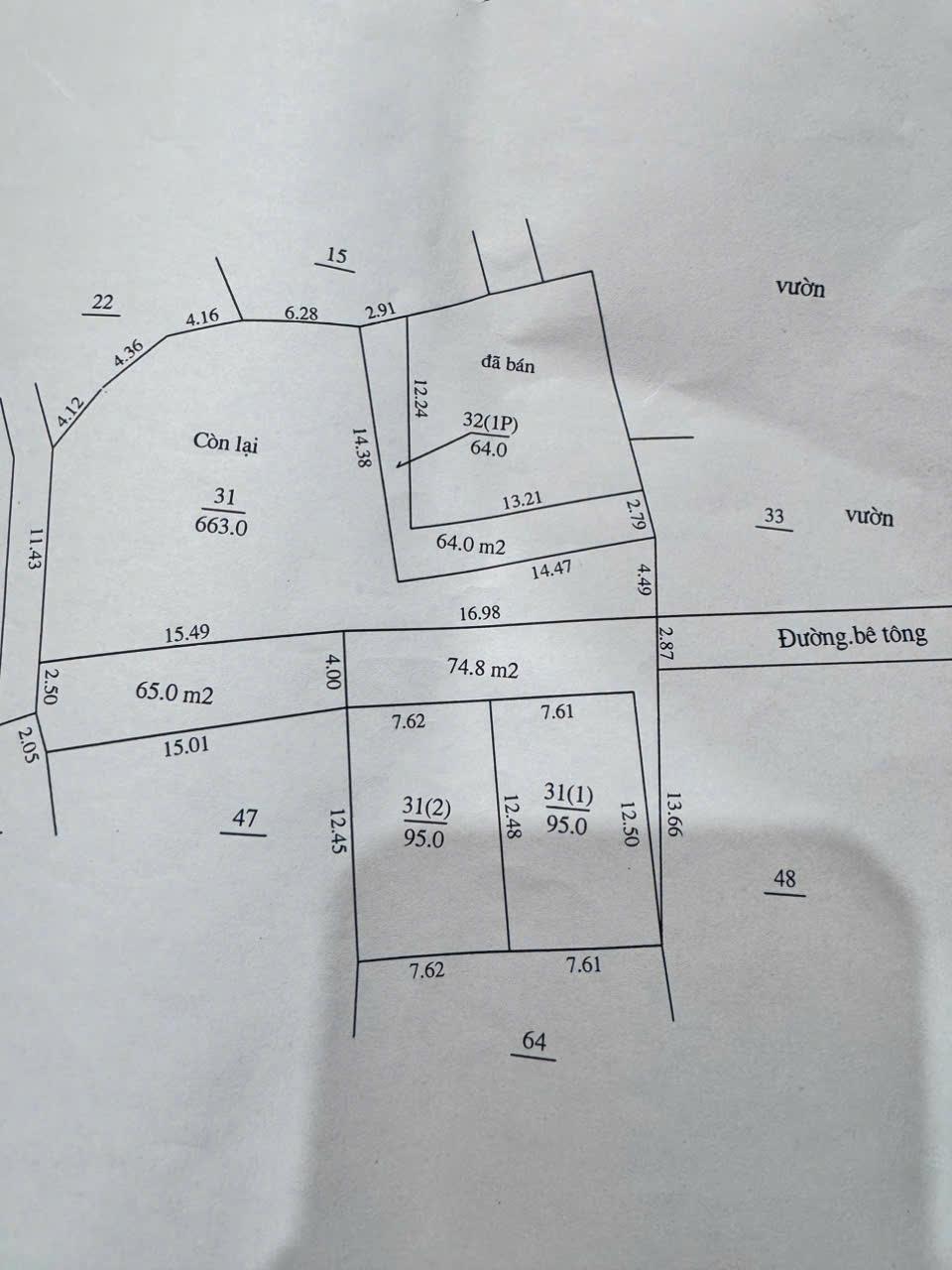 Bán nhanh 95m2 đất tại Thống Nhất, Thường Tín, Hà Nội, Giá rẻ chỉ 2,x tỷ.2320424