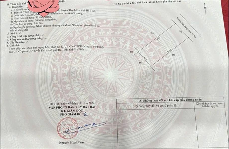 ĐẤT ĐẸP – GIÁ TỐT - CHÍNH CHỦ CẦN BÁN LÔ ĐẤT tại Thôn Bắc Thượng, xã Thạch Đài, huyện Thạch Hà, Hà Tĩnh.2502952