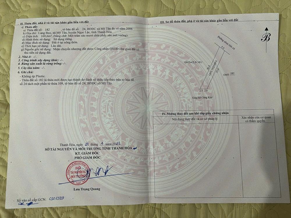 Đất nền nghỉ dưỡng ven hồ tại Ngọc Lặc Thanh Hóa giá rẻ cần bán cắt lỗ.2581527