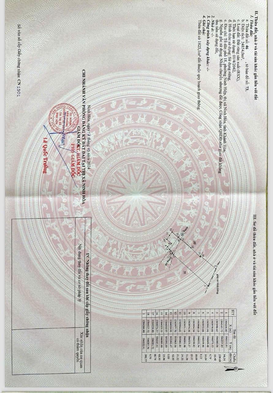 Cần bán lô đất phường Ninh Hiệp (giáp xã Ninh Đông) Thị Xã Ninh Hoà, Khánh Hòa.2615599