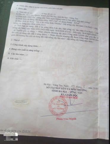 Bán đất tại Long Phước, Bà Rịa, Bà Rịa Vũng Tàu, giá ưu đãi 5.35 tỷ diện tích 916.8 m22443443