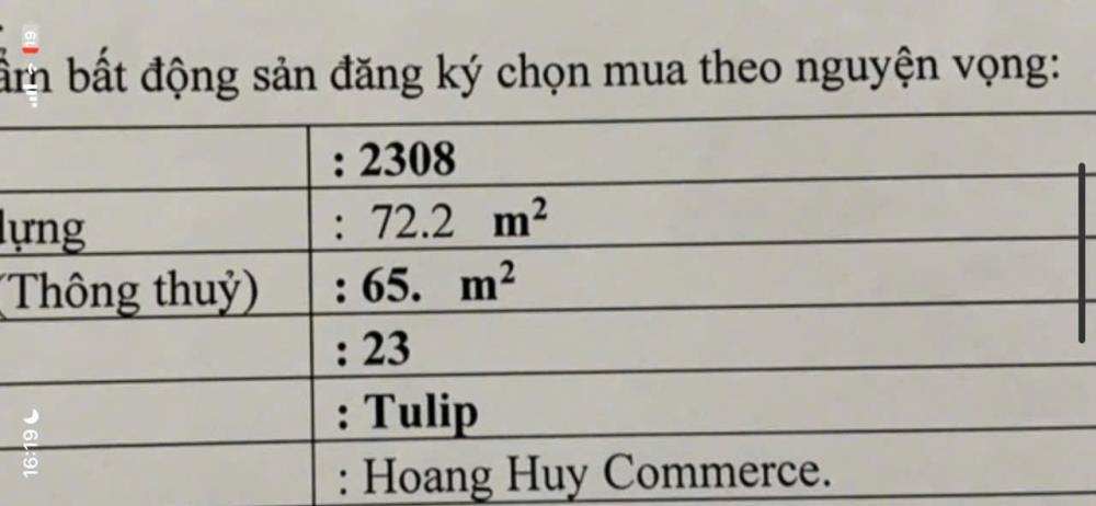 Bán 2 Căn Chung Cư Chính Chủ Tại Hoang Huy Commerce Đường Võ Nguyên Giáp quận Lê Chân.2439276