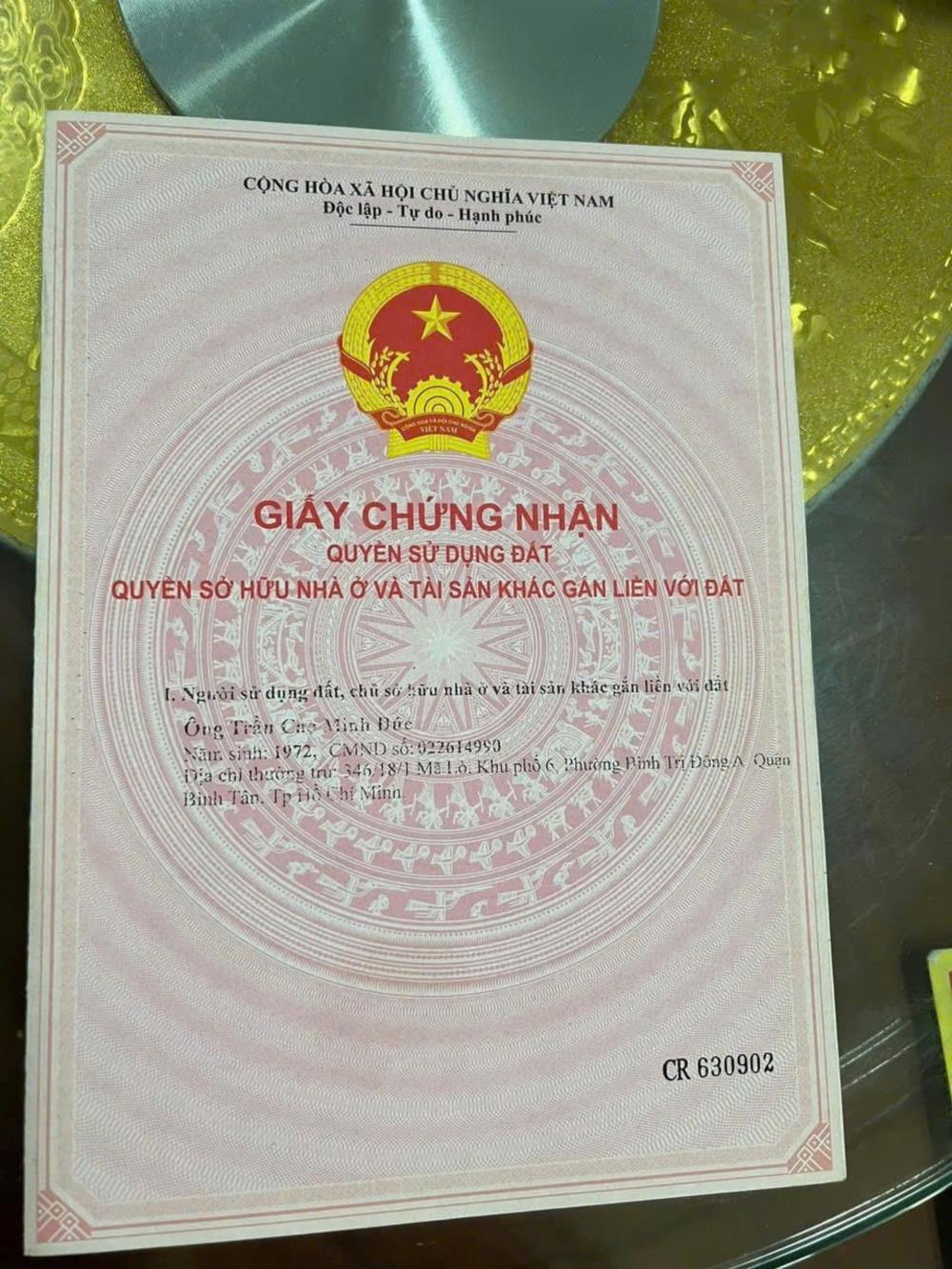 Chính chủ cần bán lô đất: Mặt tiền đường 762, Xã An Nhơ Tây, Huyện Củ Chi, TP HCM2516754