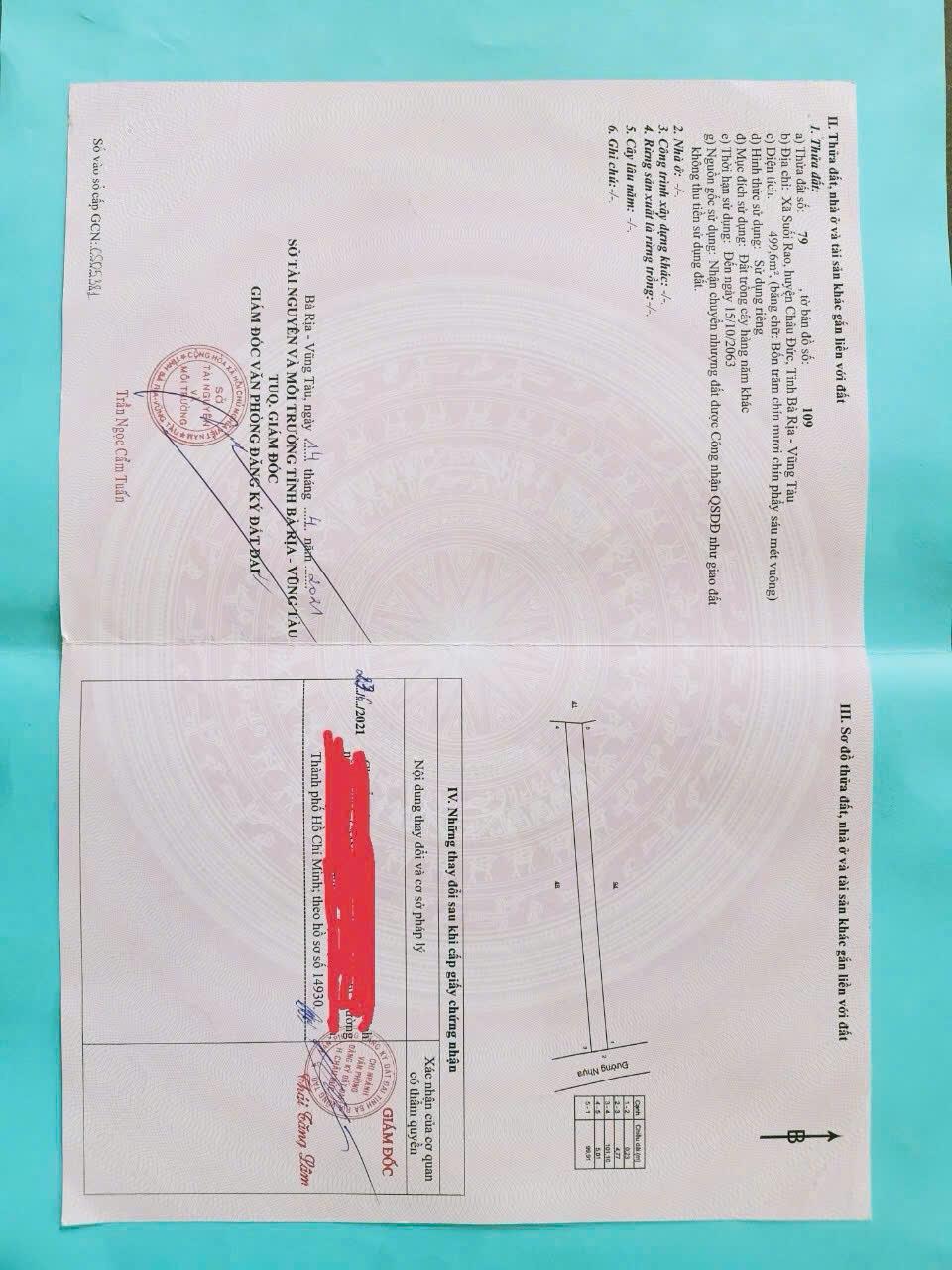 CHÍNH CHỦ CẦN BÁN NHANH ĐẤT Mặt Tiền Đường Nhựa Tại Xã Suối Rao, Châu Đức, Bà Rịa Vũng Tàu2606313