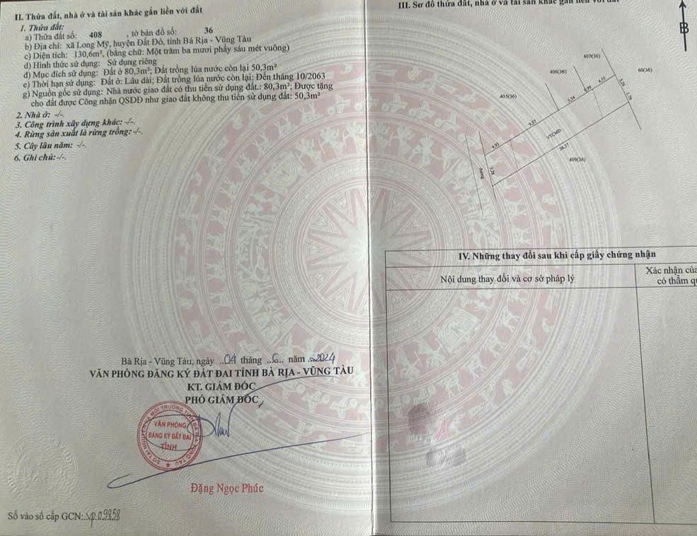 CHÍNH CHỦ BÁN 11 LÔ ĐẤT ĐẸP - ĐẦU TƯ SINH LỜI  Tại : Thị Trấn Phước Hải - Long Đất - Bà Rịa Vũng Tàu2618301