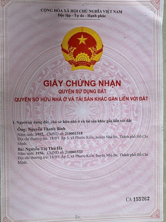 Chính chủ cần bán nhà 3 tầng hẻm xe 3 gác tại Lê Văn Lương, Xã Phước Kiển, Huyện Nhà Bè, TP HCM2439244