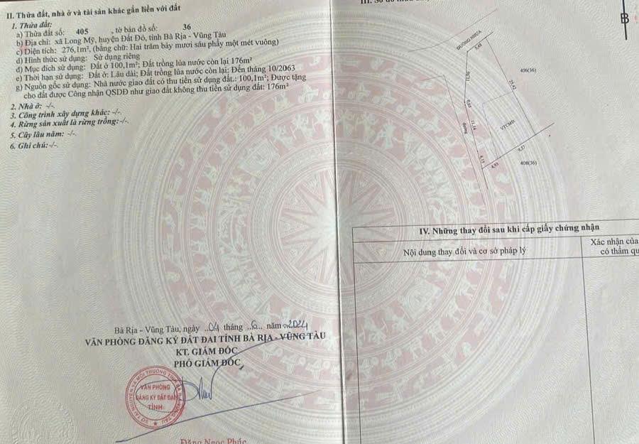 CHÍNH CHỦ BÁN 11 LÔ ĐẤT ĐẸP - ĐẦU TƯ SINH LỜI  Tại : Thị Trấn Phước Hải - Long Đất - Bà Rịa Vũng Tàu2618300