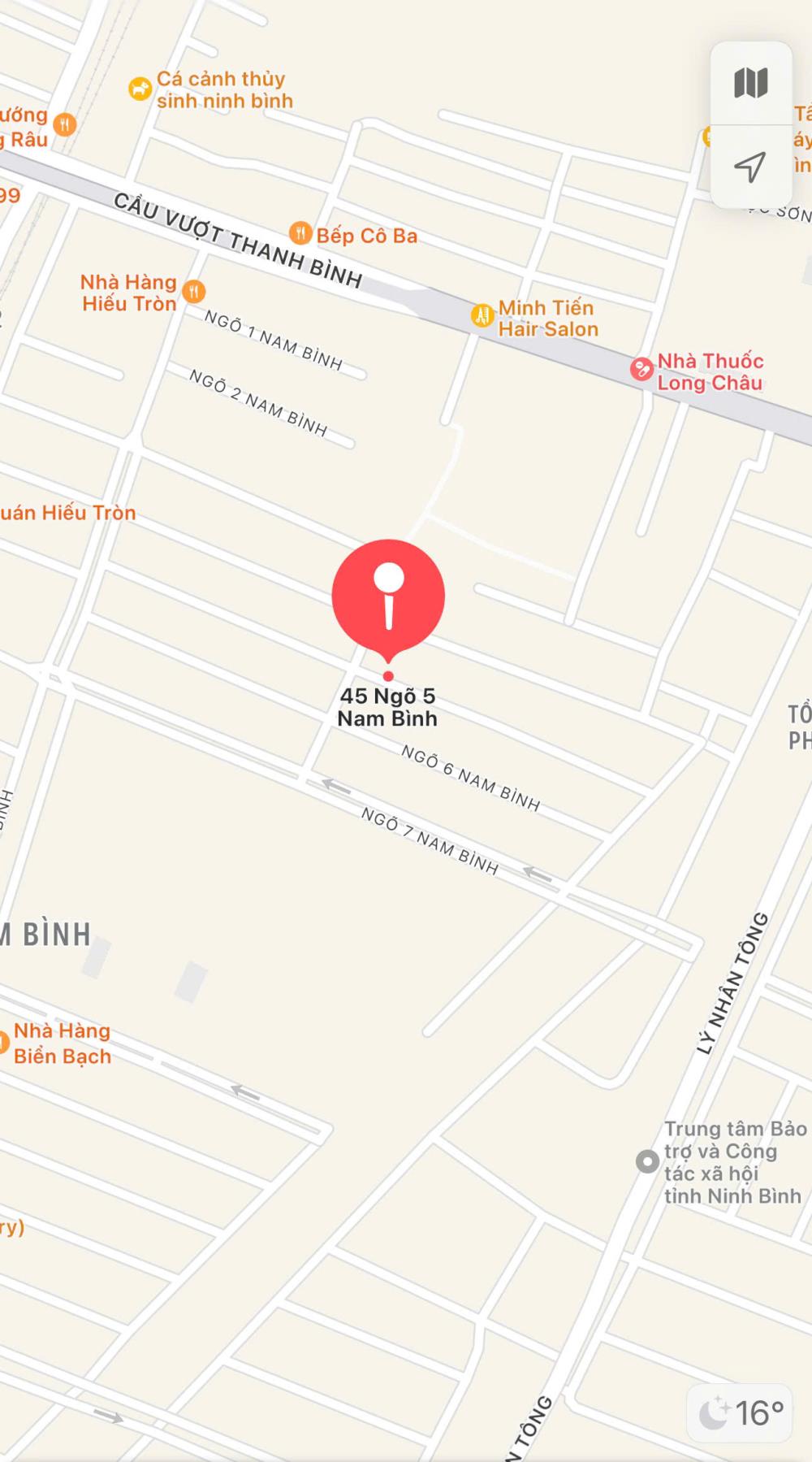 Chính chủ cần bán Nhanh Lô Đất Tại Phố Đại Phong - Phường Nam Bình -  Tp Ninh Bình - Ninh Bình.2541496