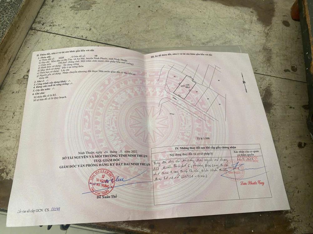CHÍNH CHỦ BÁN LÔ ĐẤT KHU BA TÀU, AN HẢI, THÀNH PHỐ PHAN RANG THÁP CHÀM, TỈNH NINH THUẬN2465113