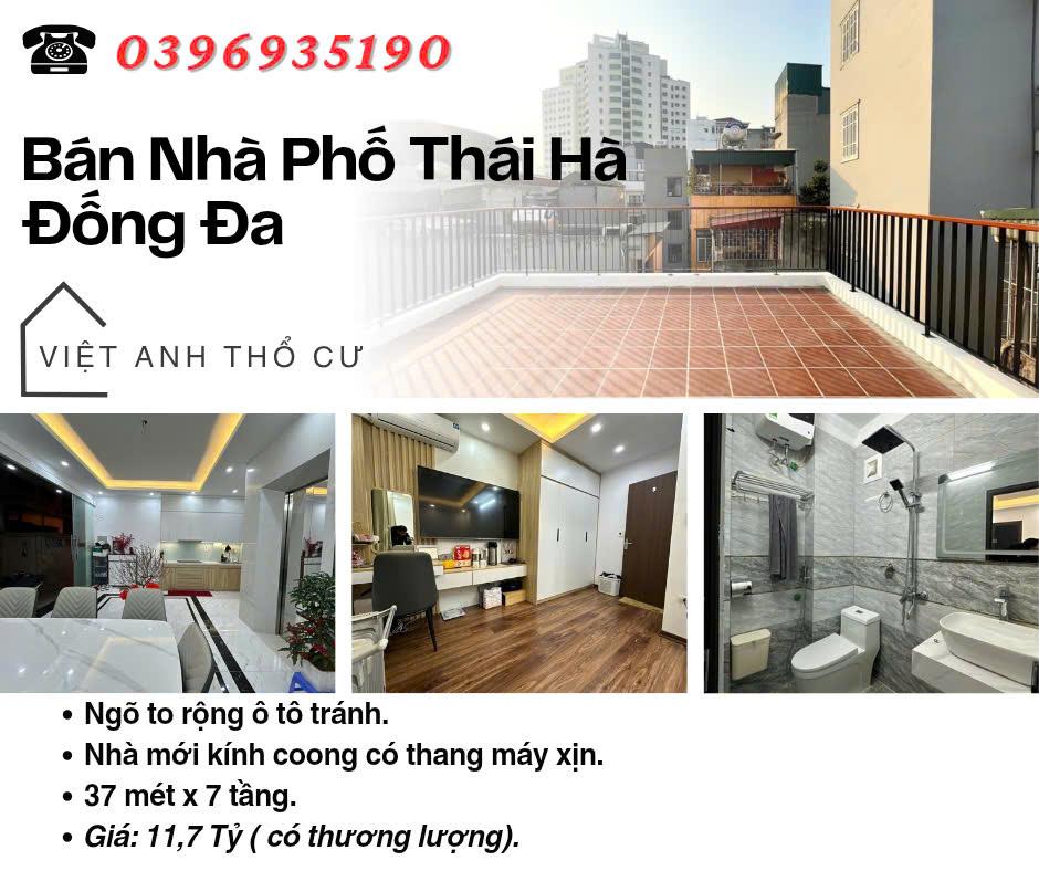 Bán nhà Phố Thái Hà, 7 Tầng Thang Máy, Có Sân Để Xe, 37mx7T, Giá: 11.7 Tỷ, Lh: 0396935190.2420232