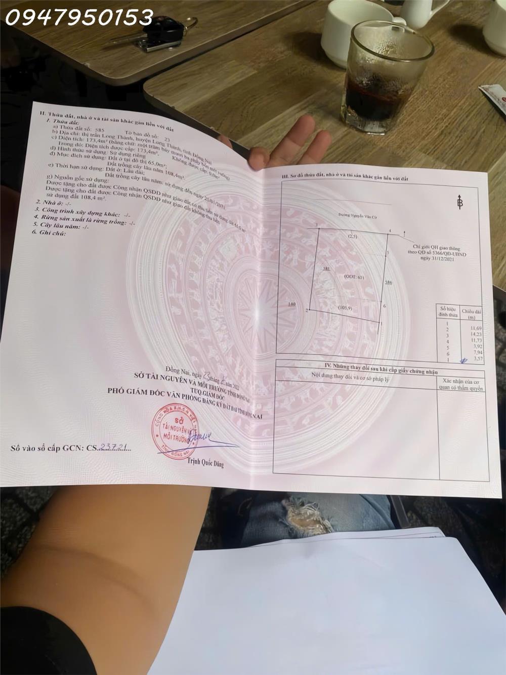 Bán đất (ngộp )tại Thị trấn Long Thành, Long Thành, Đồng Nai, 7,5 tỷ, 173,4 m2 - hàng hiếm2462097