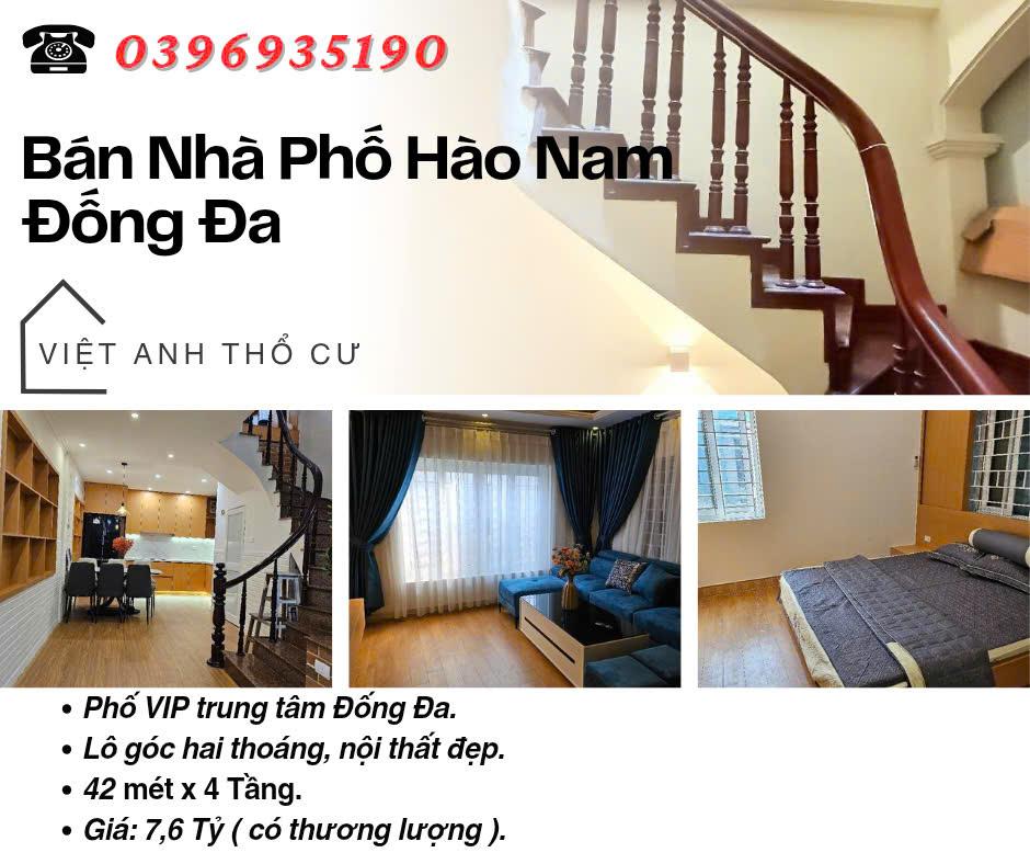Bán nhà Phố Hào Nam, Nội Thất Đẹp, Hai Mặt Thoáng, 42mx4T, Giá: 7.6 Tỷ, Lh: 0396935190.2617078