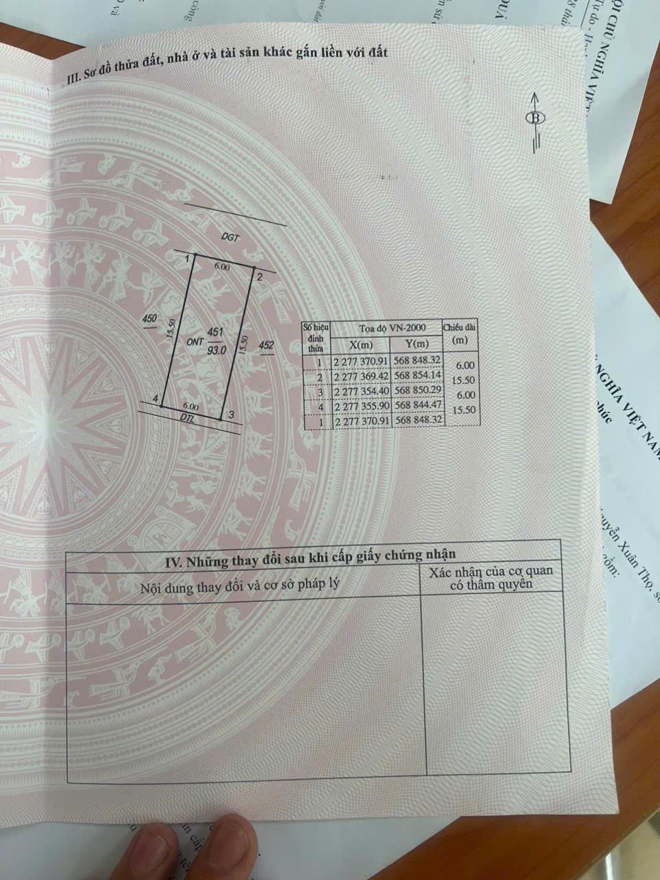 Bán đất phân lô thôn Dương Khê, xã Thái Hưng, huyện Hưng Hà, Thái Bình full thổ cư2386146