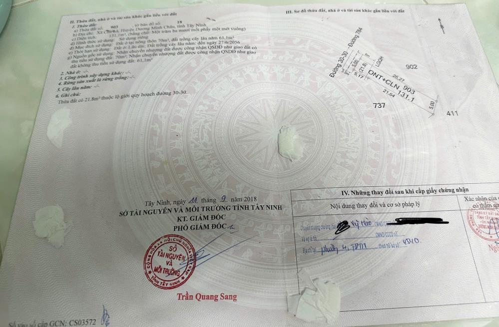 Chính Chủ Cần Bán Lô Đất Thổ Cư Vị Trí Đẹp Tại Tây Ninh2544291