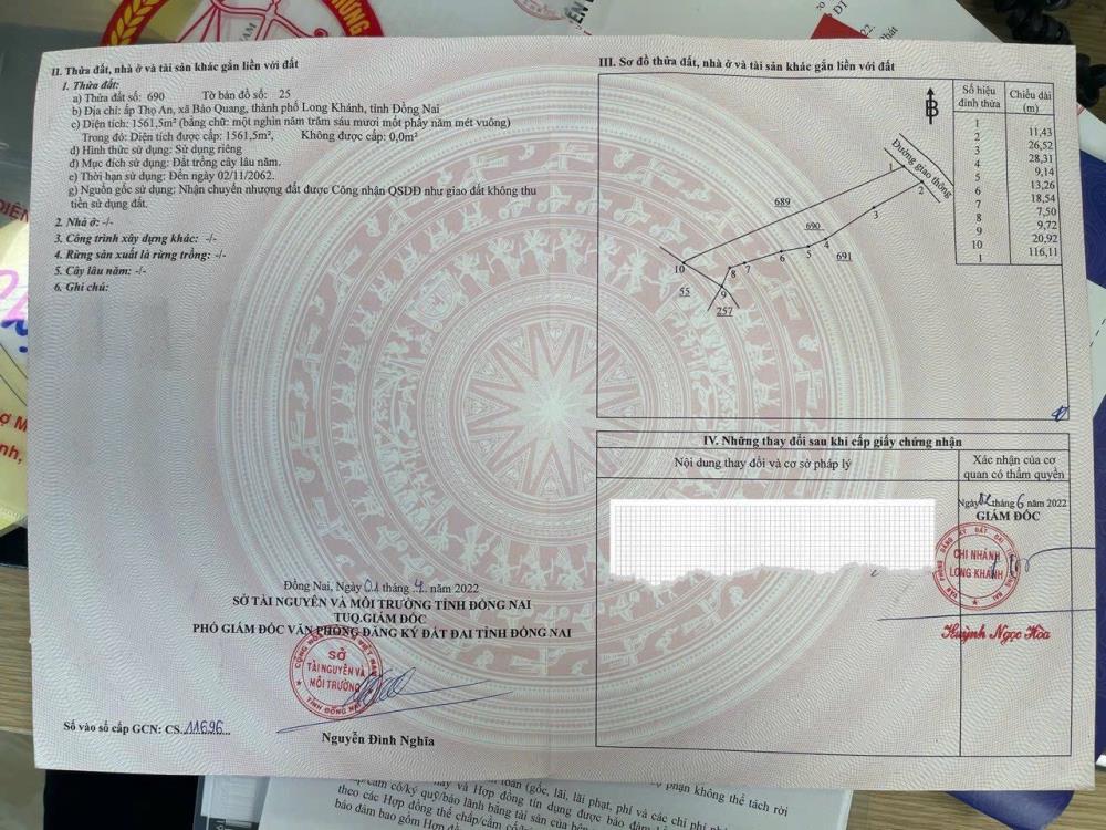 Bán lỗ 2 mảnh đất 3600m2 tại Đồng Nai cùng 1 mảnh tách ra chỉ 2.x tỷ.2593193