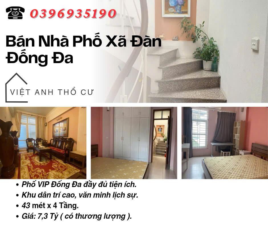 Bán nhà phố Xã Đàn_Lô Góc Hai Thoáng_Khu Dân Trí Cao_43mx4T_Giá: 7.3 Tỷ_Lh: 0396935190.2627252